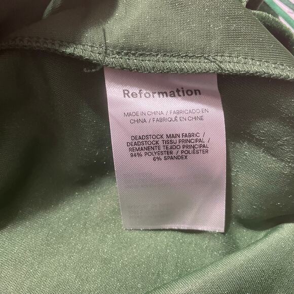 NWT - Reformation Nyla Green Velvet Halter Maxi Dress - Picture 5 of 7